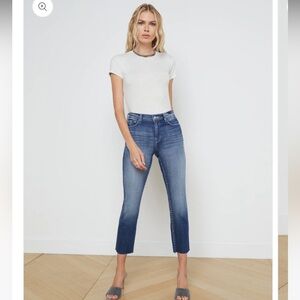 L'AGENCE Sada Slim-Leg Cropped Jean